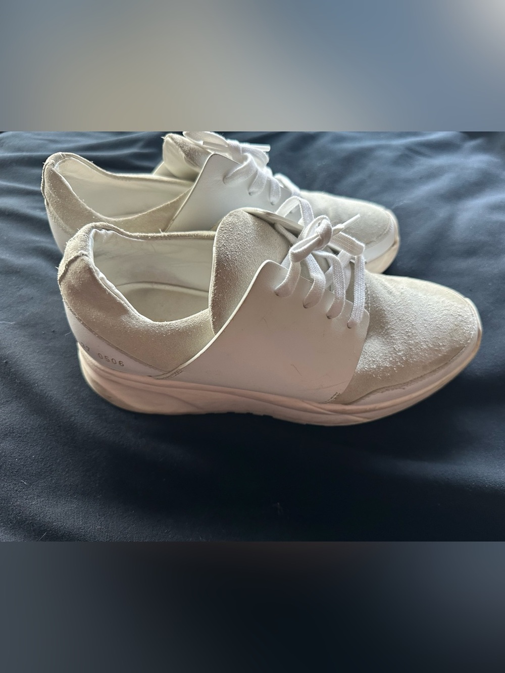 Common Projects Made in Italy Women's White and Cream Runner EU 37 Sneakers US 7 - Picture 7 of 16